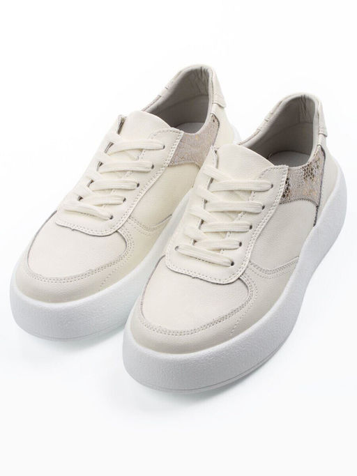 03-C140-2 LT. BEIGE Полуботинки спортивные женские (натуральная кожа)