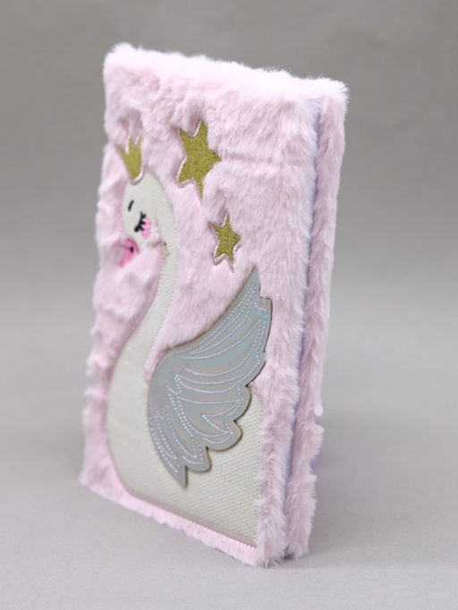 Блокнот плюшевый Princess Swan (21,5*14,5 см)