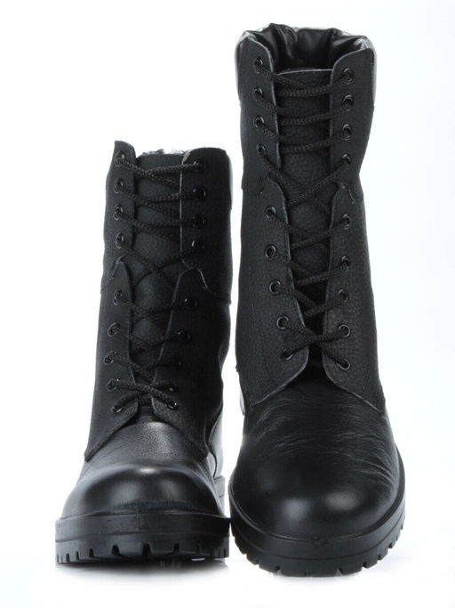 05-9007 BLACK Ботинки зимние мужские (искусственная кожа, искусственный мех) - No name фото 13