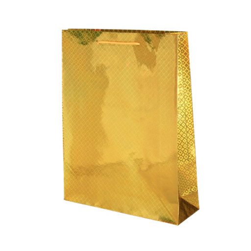 Цена за 12 шт. Пакет подарочный 29х38х9 голография / GW-114 /уп 12/600/плотность бумаги 128г/м2 микс - Галеонтрейд фото 3