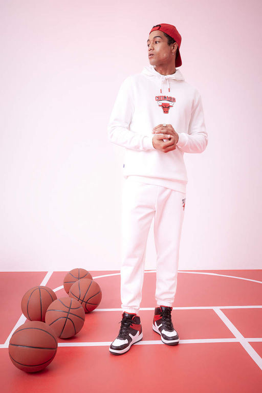 DeFactoFit Толстые спортивные штаны стандартного кроя для джоггеров NBA Chicago Bulls  фото 2