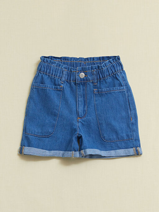 Beli Lastikli K?z ?ocuk Jean ?ort