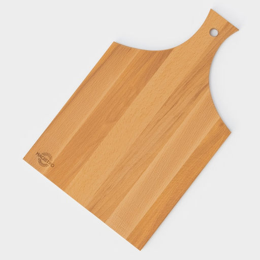 Доска разделочная с ручкой Magistro, 40×24×1.2 см, дерево дуб