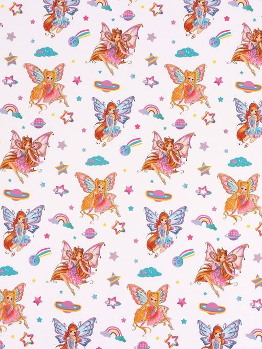 Цена за 10 шт. Бумага упаковочная глянцевая «Клуб Винкс», 70×100 см