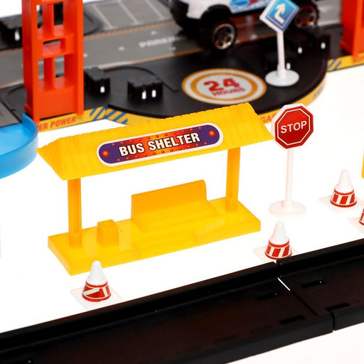 Парковка Racing, с лифтом, 4 машинки, 3 уровня