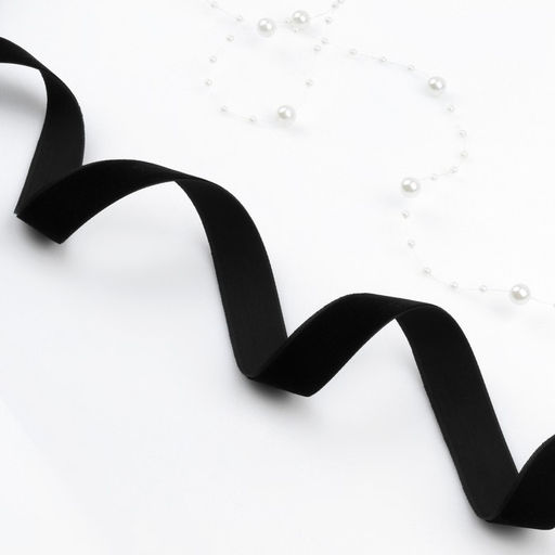 Лента бархатная, 20 мм, 181 м, чёрная №03 - Арт узор фото 3