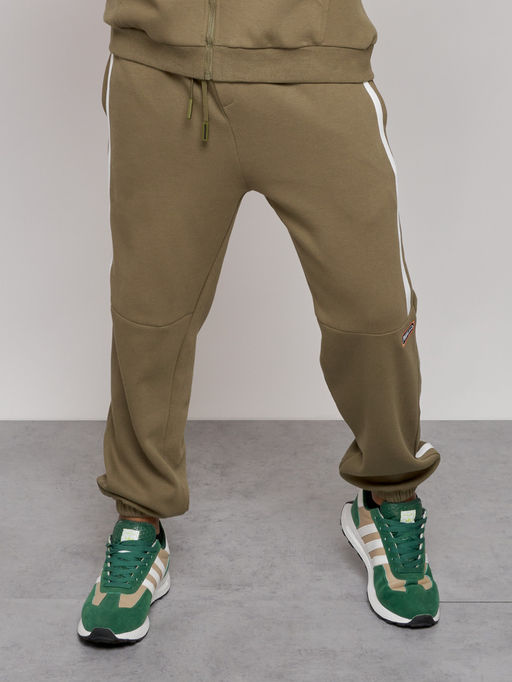 Спортивный костюм мужской трикотажный демисезонный цвета хаки 12011Kh - Mtforce фото 9