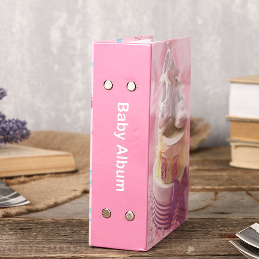 Фотоальбом на 100 фото 10×15 см Baby shoes, для девочки