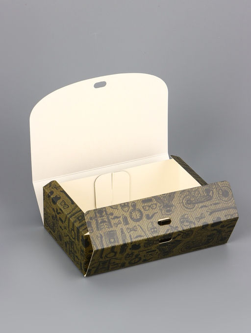 Цена за 5 шт. Подарочная коробка сборная с окном Мужская, 16.5?11, 5?5 см