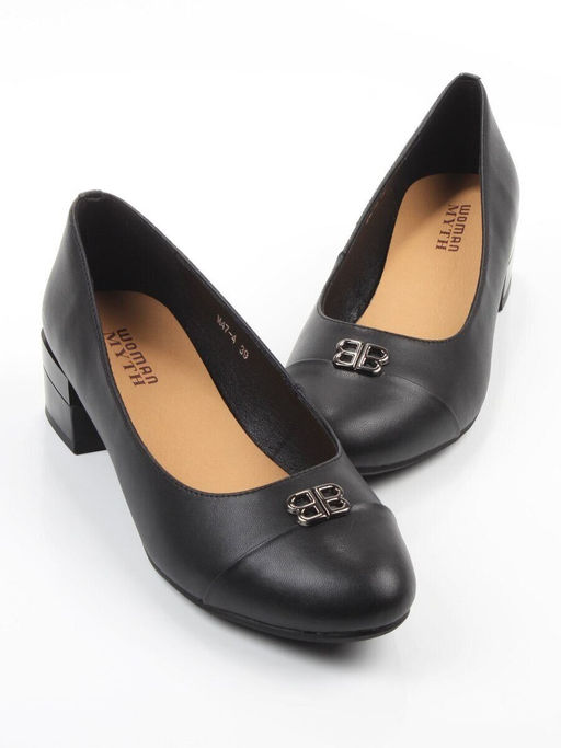 06-M47-4 BLACK Туфли женские (натуральная кожа)