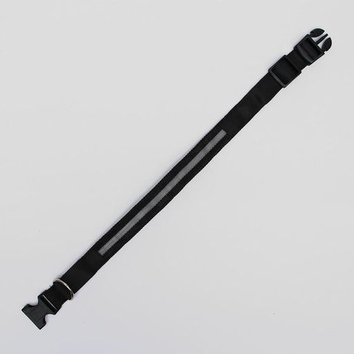 Ошейник с подсветкой размер L, ОШ 45-52 х 2,5 см, 3 режима свечения чёрный - Пижон фото 5