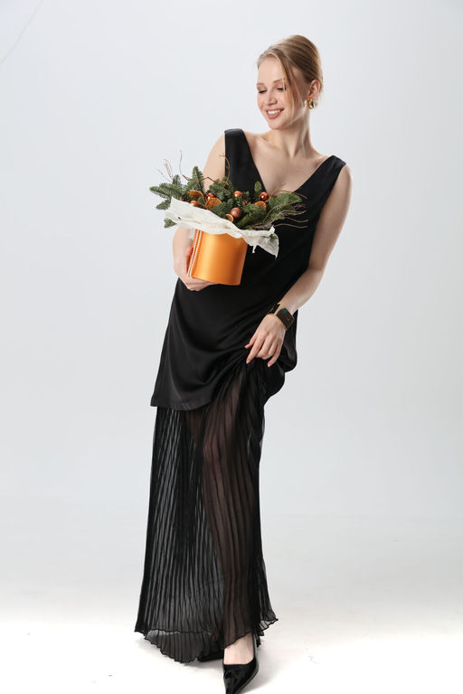 Платье NIKVA н1017-1 черный  фото 5