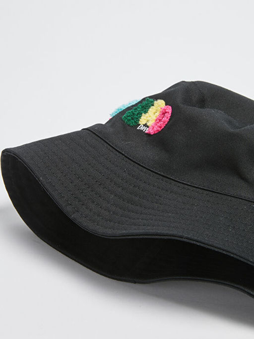 K?z ?ocuk Slogan Nak??l? Bucket ?apka - Waikiki фото 2