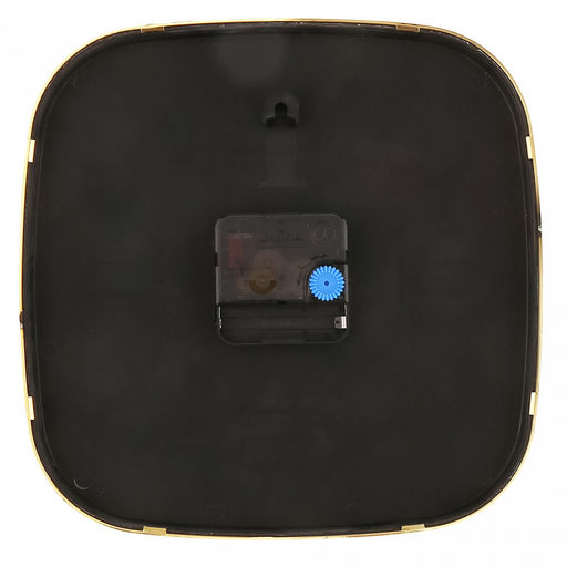 Часы настенные Летний сад 21,3х21,3х4см, мягкий ход, циферблат Цветы белый; цифры арабские, золотой; корпус пластик, золотой; в коробке (Китай) - Домашняя мода фото 4