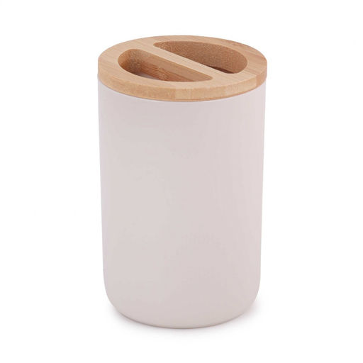 Подставка для зубных щеток п/эт. "Бамбук" (бежевый)