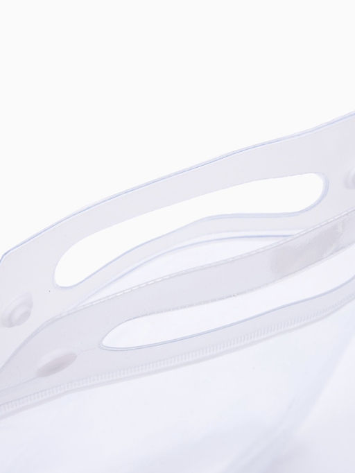 Цена за 2 шт. Косметичка на кнопках для бассейна, с ручками, прозрачная/молочная