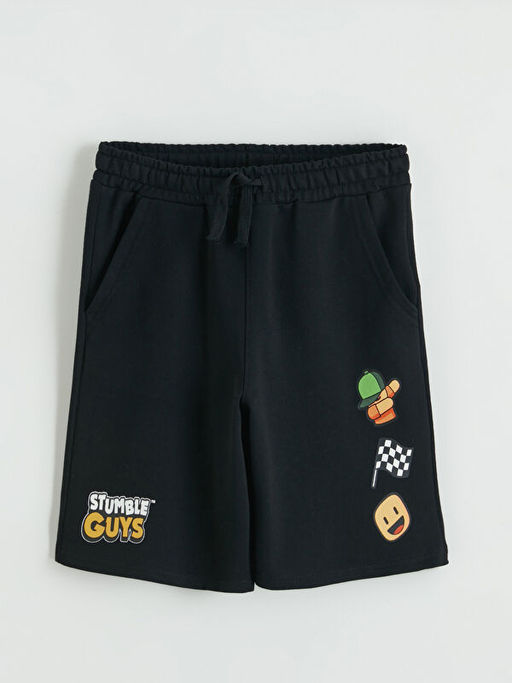 Beli Lastikli Erkek ?ocuk Stumble Guys Bask?l? ?ort