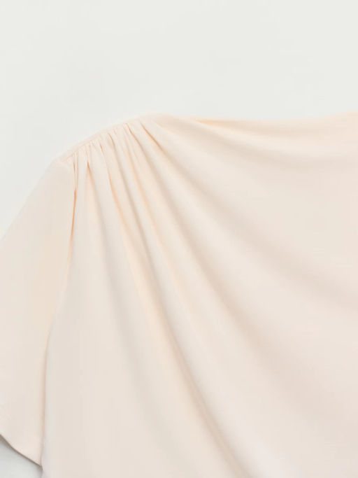 Приталенная футболка из модала / Zarina  фото 9