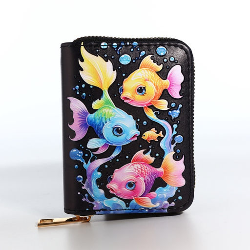 Кошелёк на молнии, чёрный