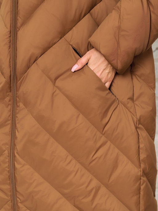 Пальто женское 2241122004 brown - Maxroses фото 18