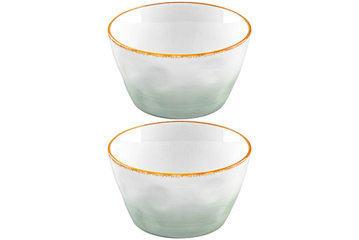 Набор 2 салатников 550 мл 13,5*13,5*7,5 см Кантри, зеленый, фарфор - Elan gallery фото 4