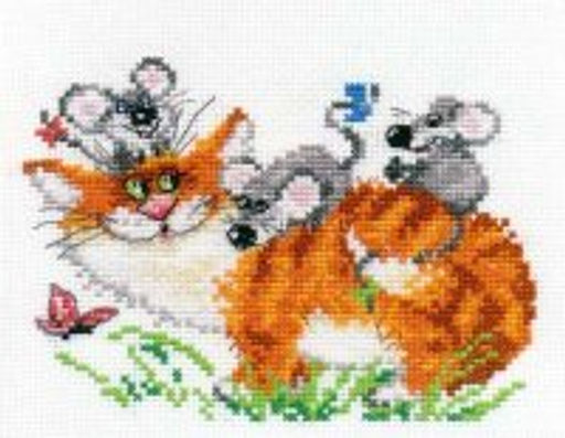 Набор для вышивания АЛИСА арт.0-83 Веселая прогулка 15х11 см