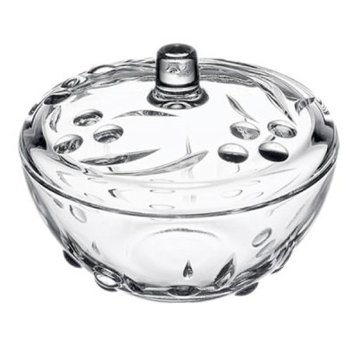 "Перла (Perla)" Сахарница стеклянная 500мл, д14см, h6,5см, цветная коробка, Pasabahce (Россия)