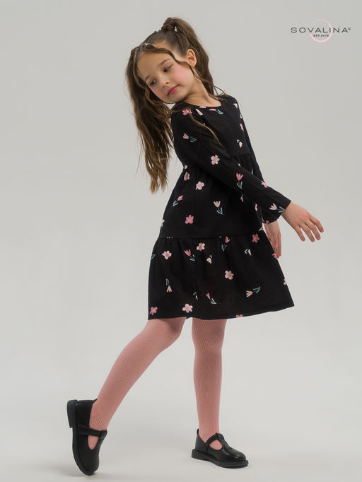 Платье Тиана тюльпаны на черном - Sovalina фото 15