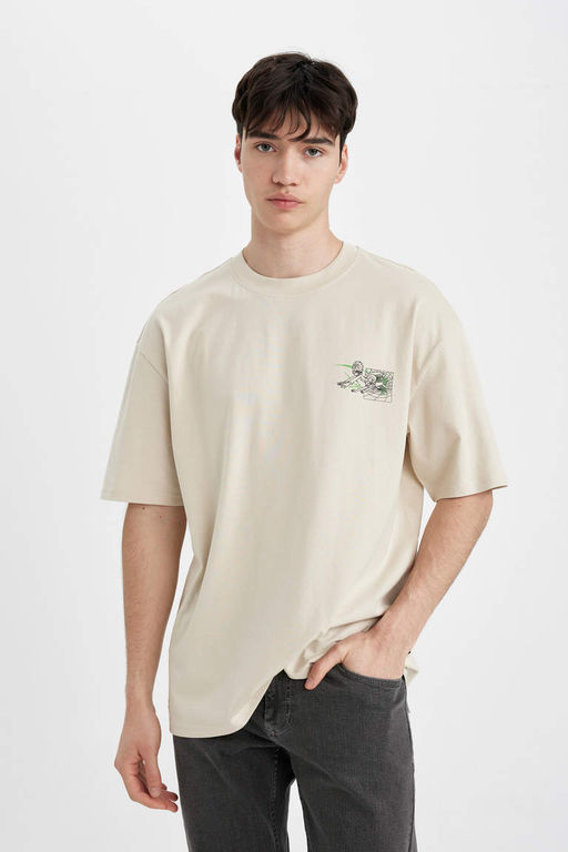 Футболка оверсайз с круглым вырезом и короткими рукавами Рик и Морти - Defacto фото 3