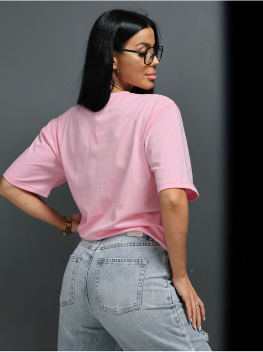 Футболка Пальма розовый женская - София фото 6