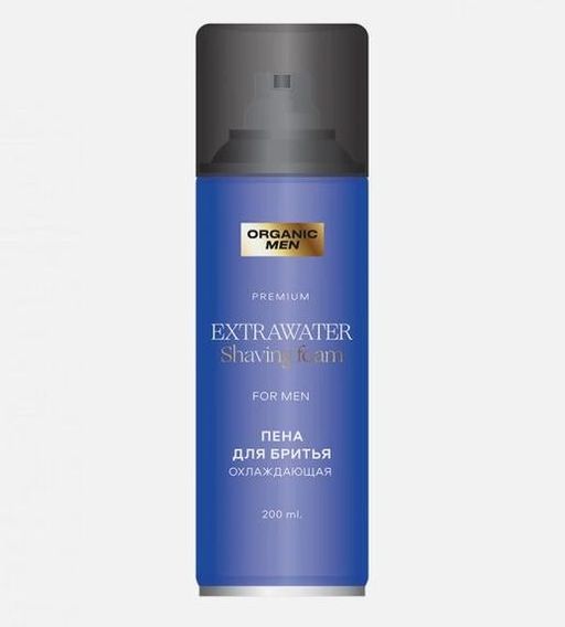 Organic Men / ПЕНА ДЛЯ БРИТЬЯ ОХЛАЖДАЮЩАЯ EXTRAWATER, 200 мл - Organic shop фото 2