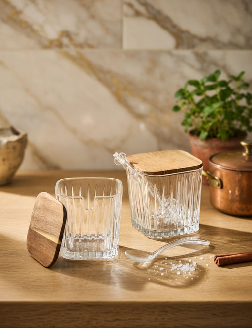 НАБОР БАНОК NATURE ДЛЯ МЕДА/САХАРА С ПАЛОЧКОЙ/ЛОЖКОЙ 300 МЛ/2 ШТ - Lefard фото 7