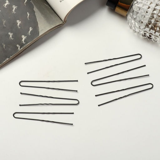 Цена за 2 шт. Шпильки для волос «Народная», 7 см, набор 10 шт., чёрные