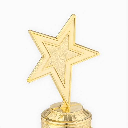 Кубок наградная фигура: звезда литая Лучший из лучших золото, пластик, 16 см