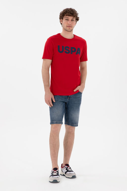 Erkek Regular Fit Bisiklet Yaka K_rm_z_ Basic Ti__rt Sepette S_rpriz _ndirim - U.s. polo assn фото 4