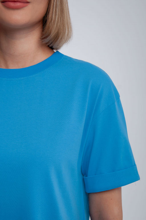 Арт. 31118 Футболка женская 44-52 (5 шт) Цвет:Голубой - Калинка фото 11