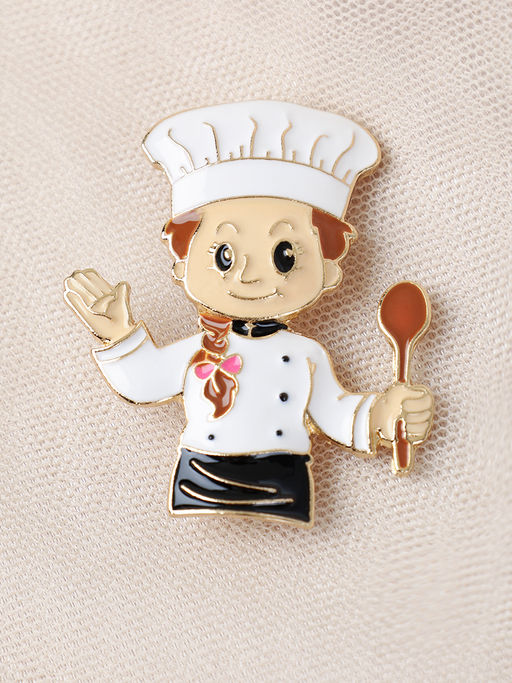 Брошь Шеф-повар / 4848-4 /уп 24/