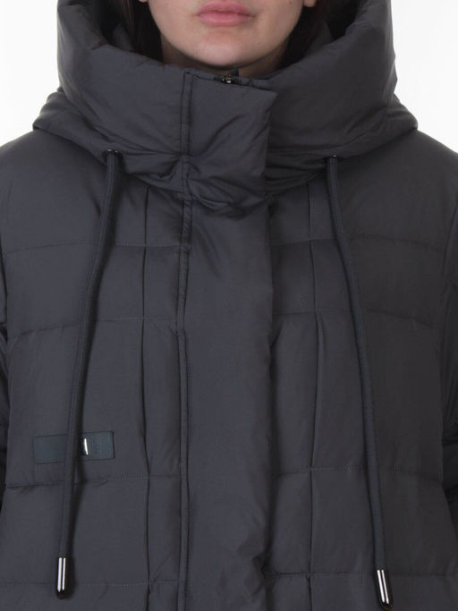 8818 DK. GRAY Пальто зимнее женское (200 гр. холлофайбер)