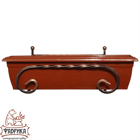 Балконная подставка для цветов 51-262 - Фабрика интерьерной ковки фото 2