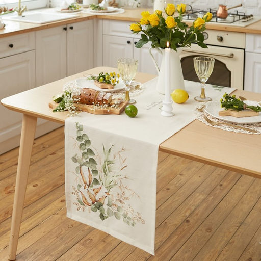 Дорожка на стол Этель Cotton 40×149 см, 100% хлопок, репс 220 г/м², бежевая