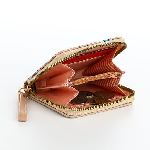 Кошелёк на молнии «Мишки», бежевый