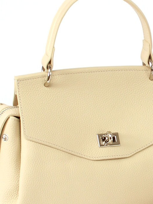 Сумка женская натуральная кожа GU 2066-76010, 2отд, плечевой ремень, молочный SALE 265749 - Adelia фото 4