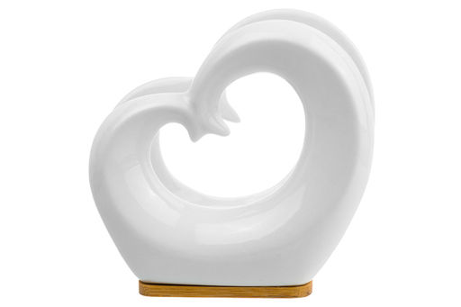 Салфетница 11*6*10,5 см "Сердце" на дерев. подставке