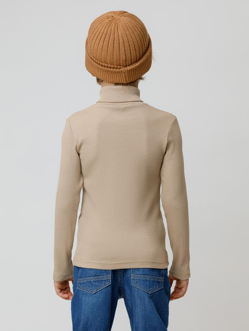 КР 301477/темно-бежевый 1304 к574 джемпер (водолазка) для мал