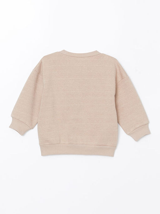 Bisiklet Yaka Bask?l? Erkek Bebek Sweatshirt ve E?ofman Alt 2li - Waikiki фото 3