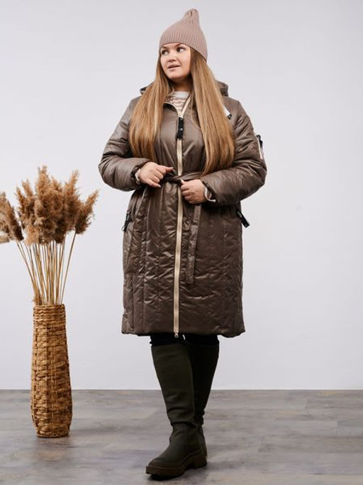 Пальто демисезонное Аврора кофе - Yollochka фото 2