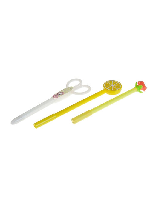 Цена за 2 шт. Ручка гелевая-прикол Курица МИКС