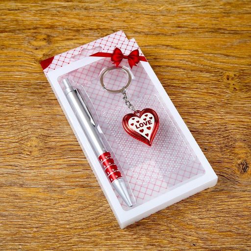 Набор подарочный 2в1 (ручка, брелок-сердечко) - Simaland фото 3