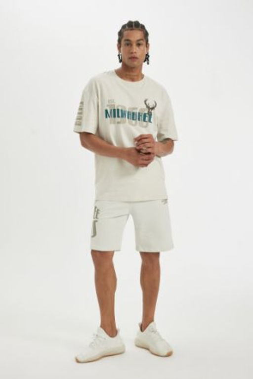 DeFactoFit NBA Milwaukee Bucks Regular Fit Cepli K?sa Paca Sort