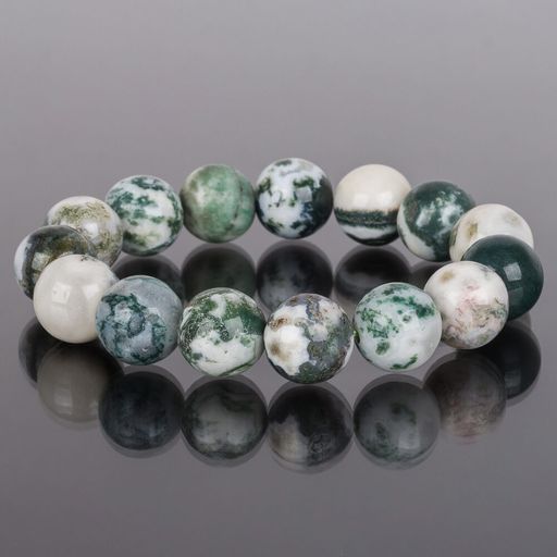 Браслет из Мохового агата 17 см